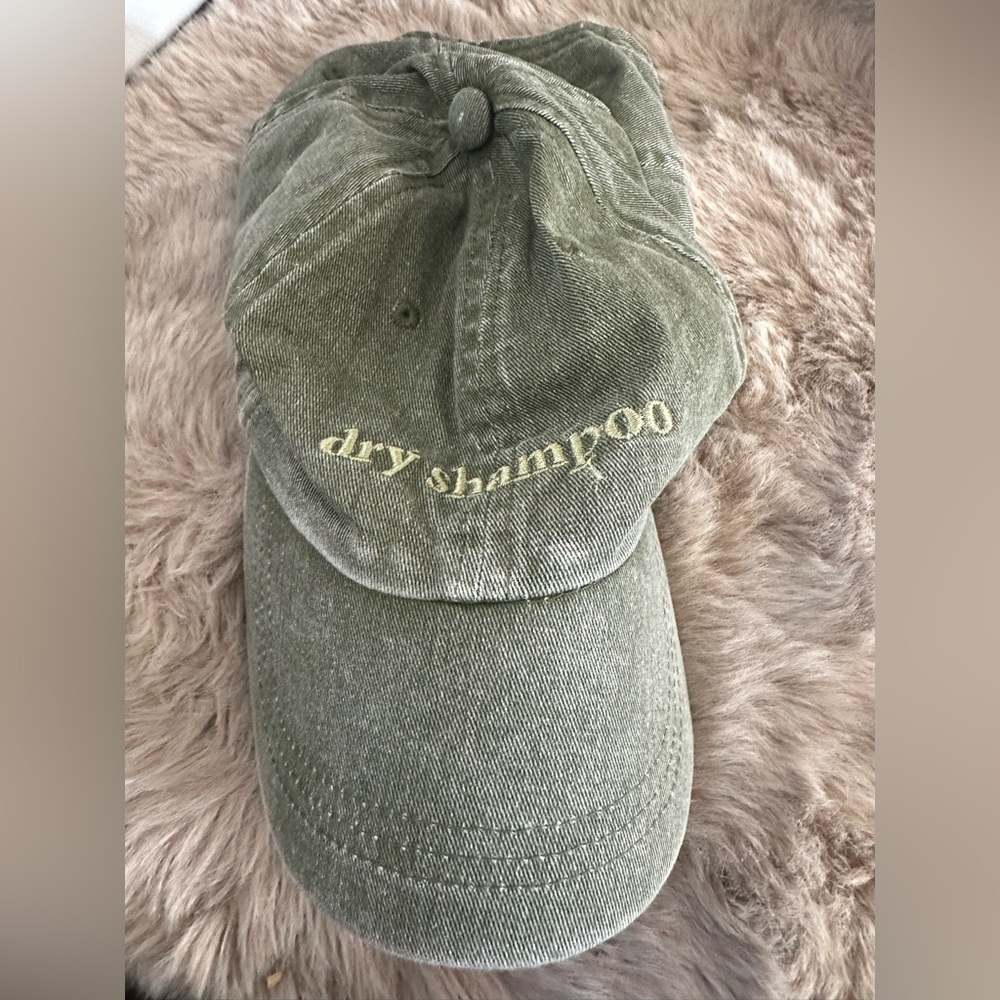 Green Embroidered Cap